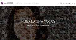 Desktop Screenshot of mujerlatinatoday.com